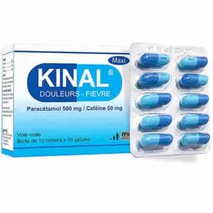 Paracetamol 500mg + Caffeine 50mg Capsules - Kinal - Ucare Pharmacy