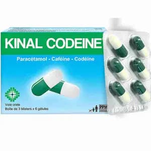 Paracetamol 400mg + Caffeine 62.5mg + Codeine 20mg - Kinal Condeine - Ucare Pharmacy
