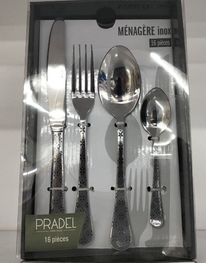 Cutlery Set Inox Decor Foliage - Pradel
