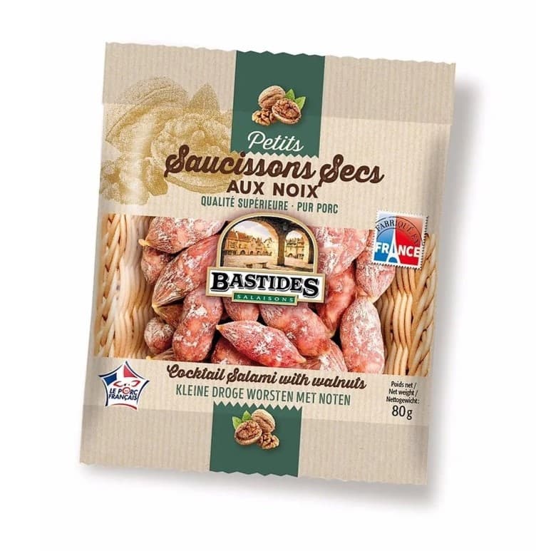 Mini Dry Sausages with Nuts - Bastides