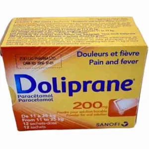 Paracetamol 200 mg Sachet for Kid Sanofi Aventis - Doliprane - Ucare Pharmacy