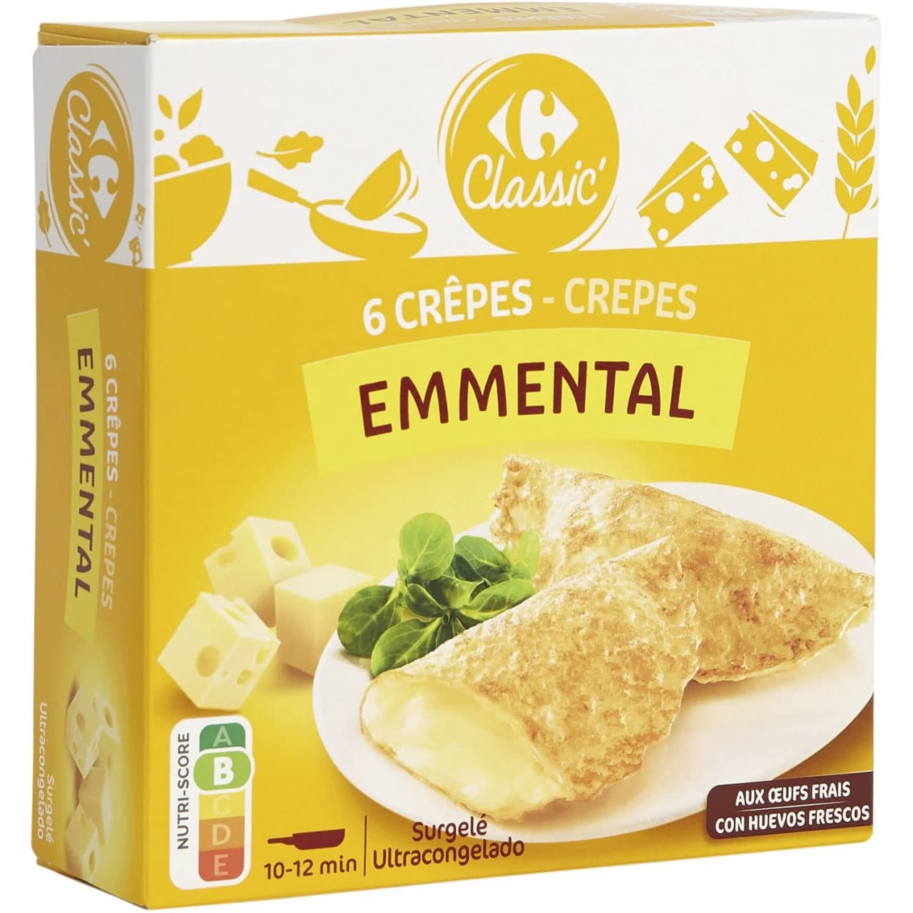 Classic 6 Crepes Emmental - Carrefour