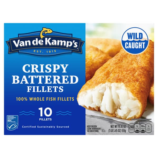Crispy Battered Whole Fish Fillets - VandeKamp's