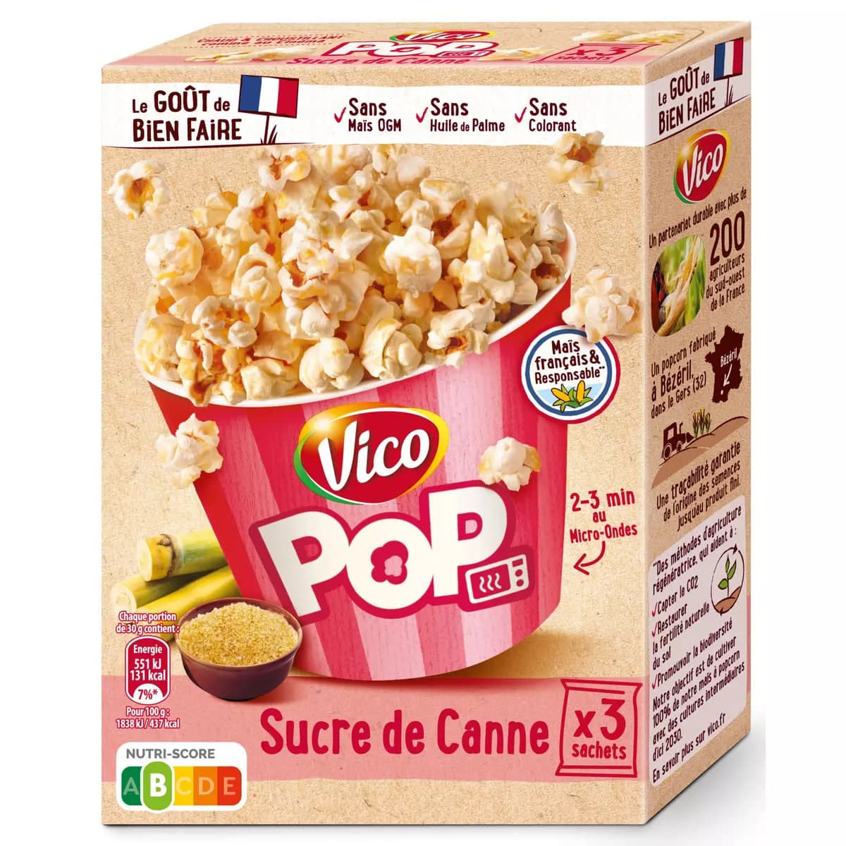 Pop Corn Sugar Cane