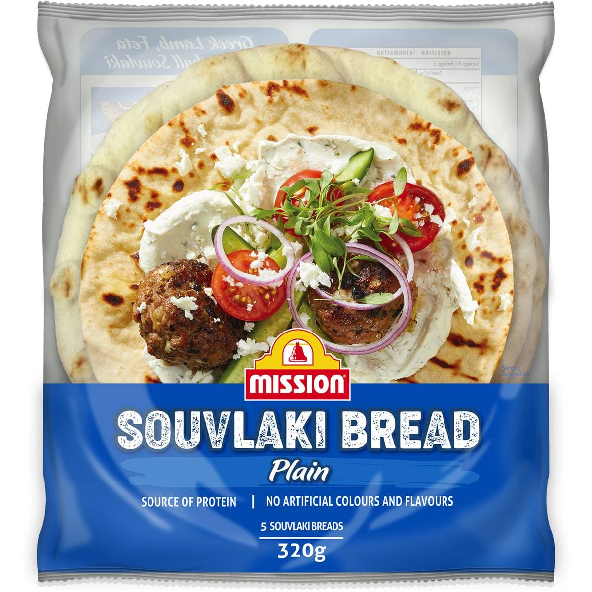 Souvlaki Bread Plain - Mission 1