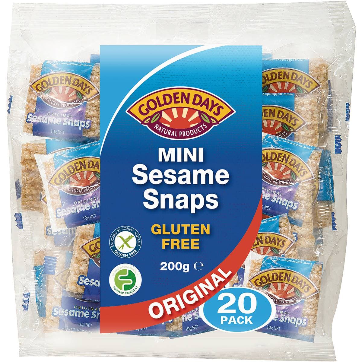 Mini Sesame Snaps Bar Gluten Free - Golden Days