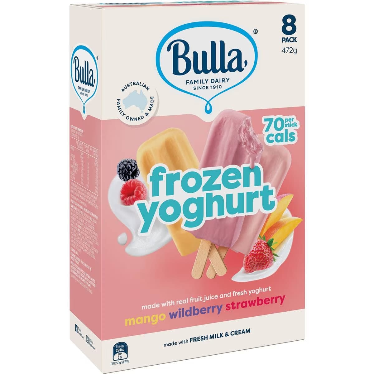 Frozen Yogurt Mango Wildberry Strawberry Ice Cream - Bulla
