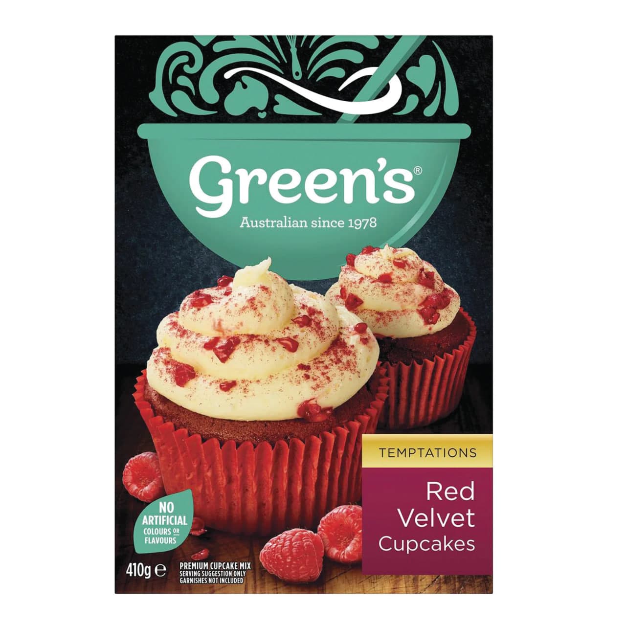 Temptations Red Velvet Cupcake - Green's 1