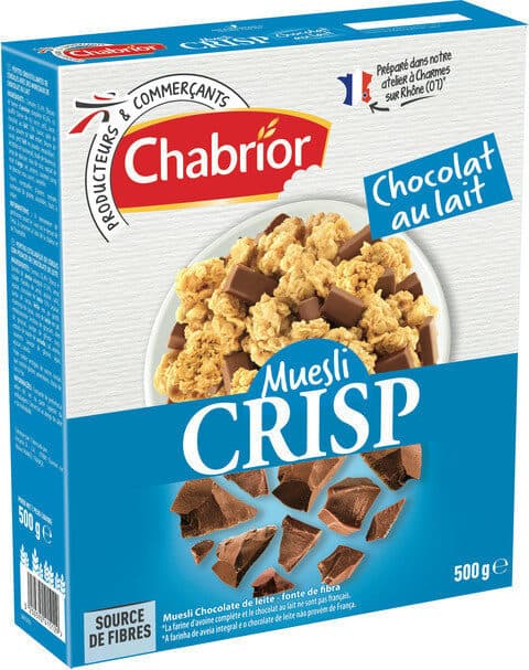 Crisp Muesli with Milk Chocolate - Chabrior