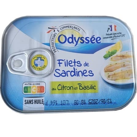 Sardine Fillet in lemon and Basil