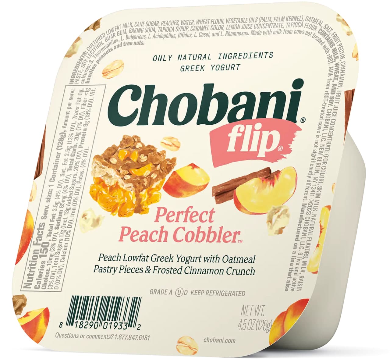 Perfect Peach Cobbler Yogurt