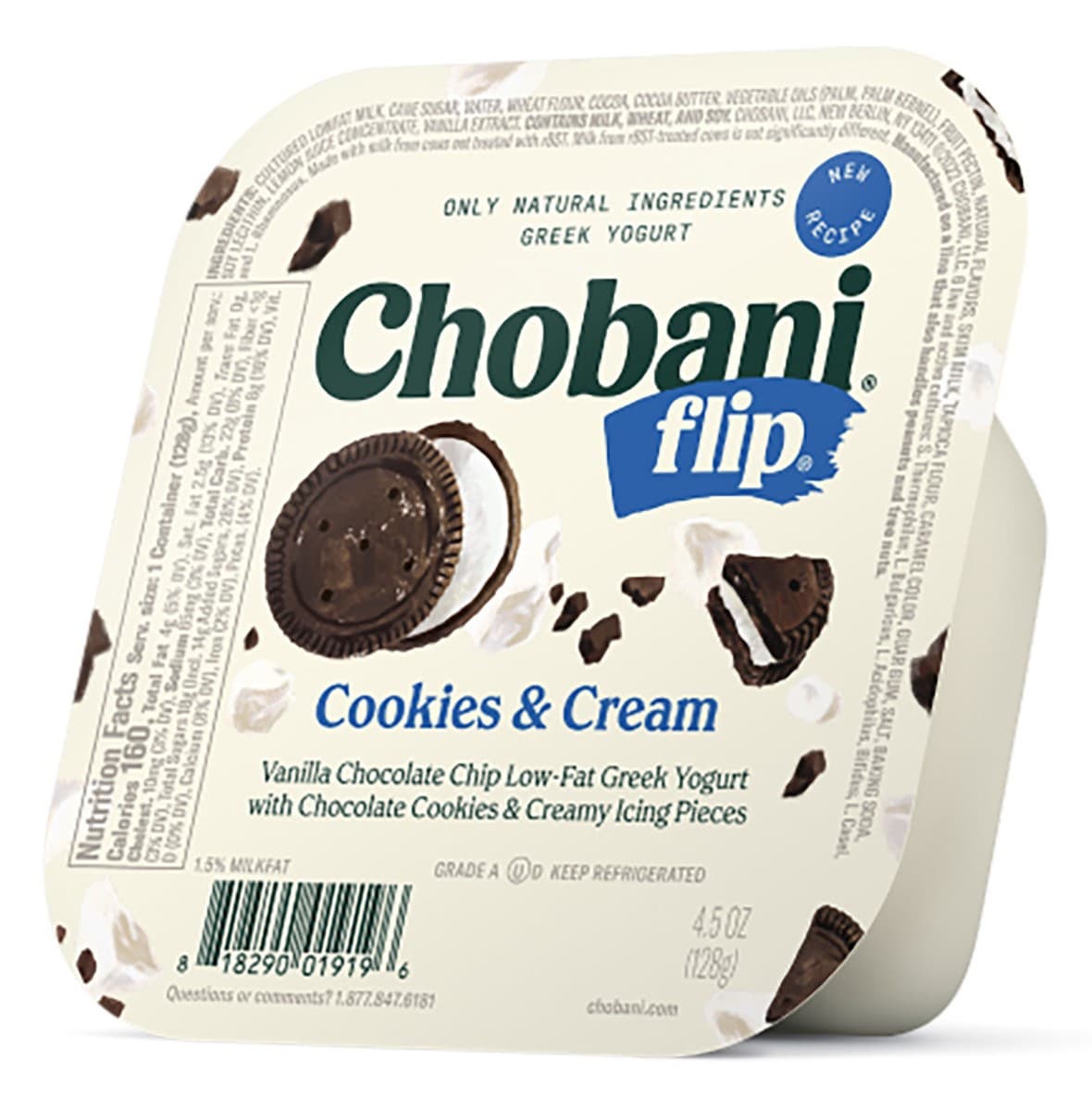 Chocolate Cookie & Vanilla Lowfat Greek Yogurt