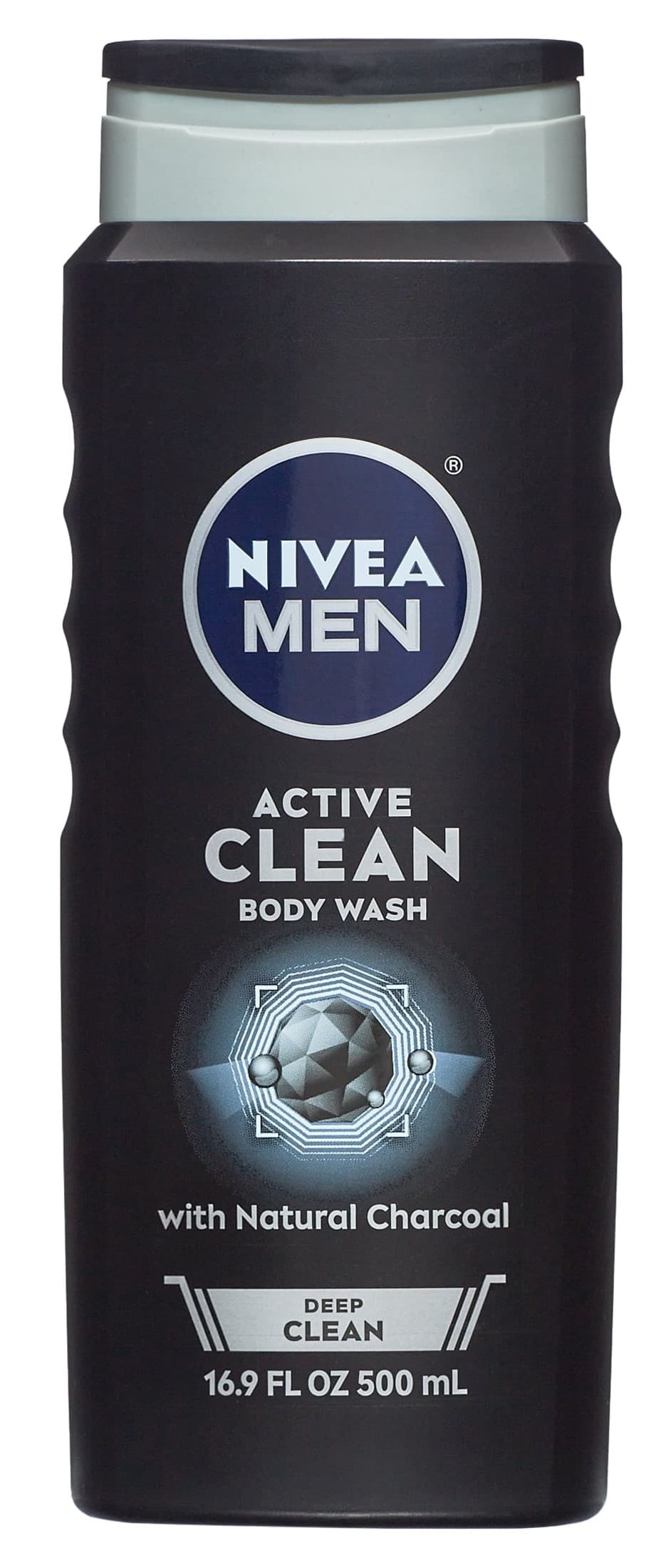 Active Clean Body Wash with Natural Charcoal - Nivea Men