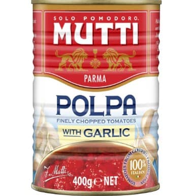 Polpa Finely Chopped Tomatoes with Garlic