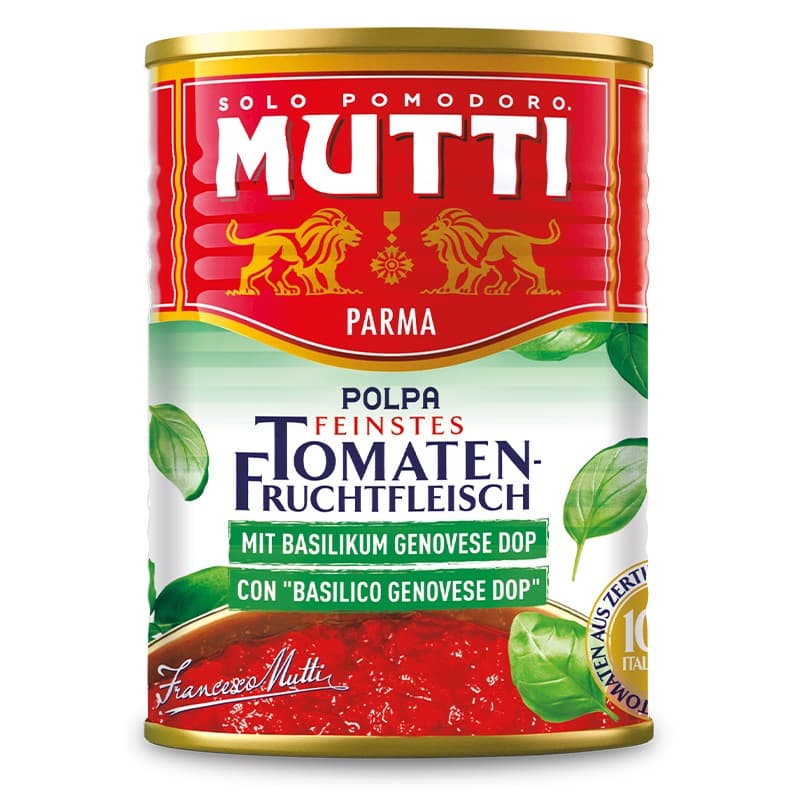 Polpa Finely Chopped Tomatoes with Basil 1