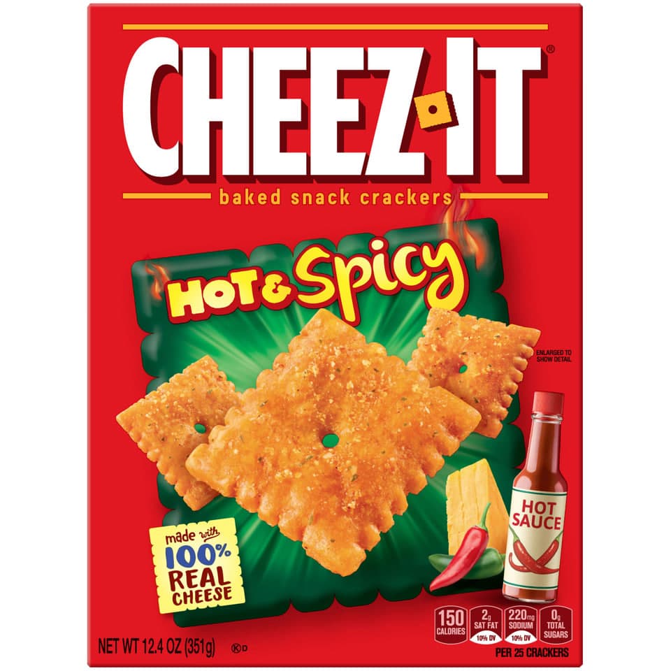 Baked Snack Crackers Hot & Spicy