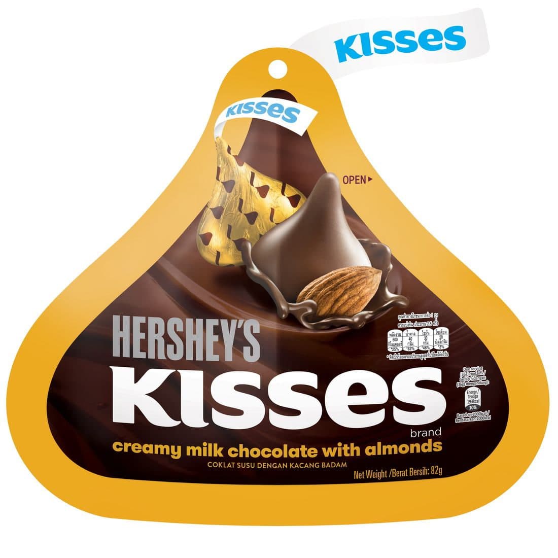 Kisses Creamy Milk Chocolate with Almond