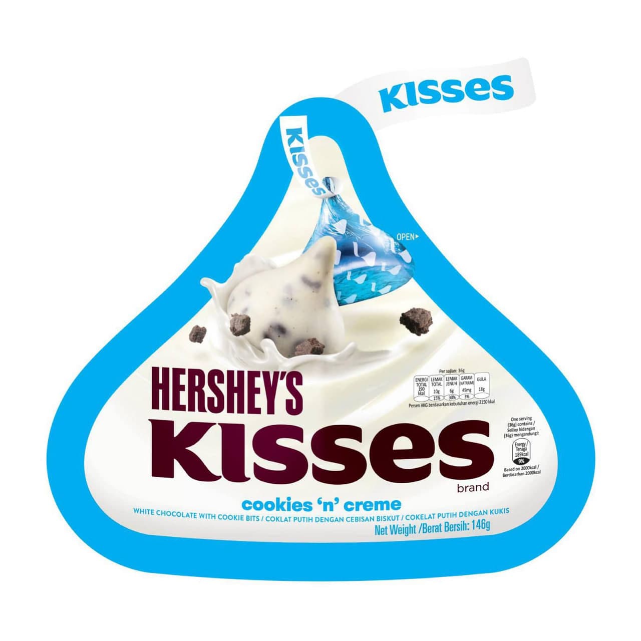 Kisses Cookie 'n' Creme - Hershey's
