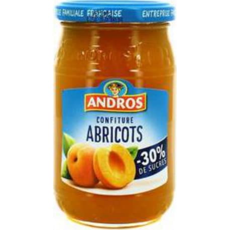Apricot Jam Less Sugar 30% - Andros