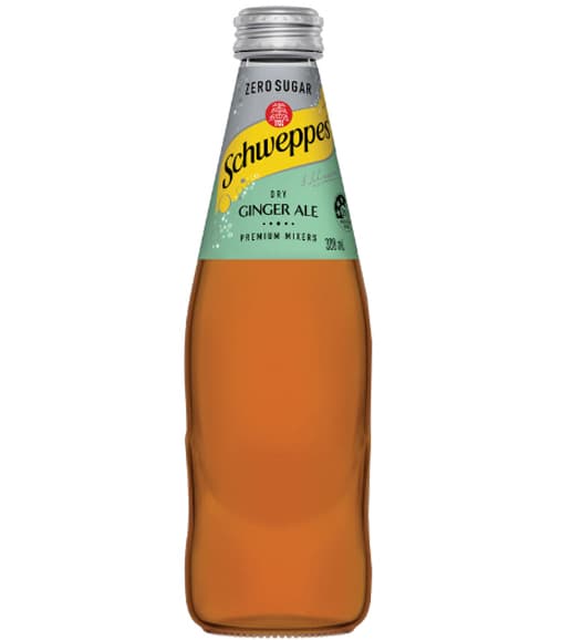 Dry Ginger Ale Zero Sugar Glass Bottle