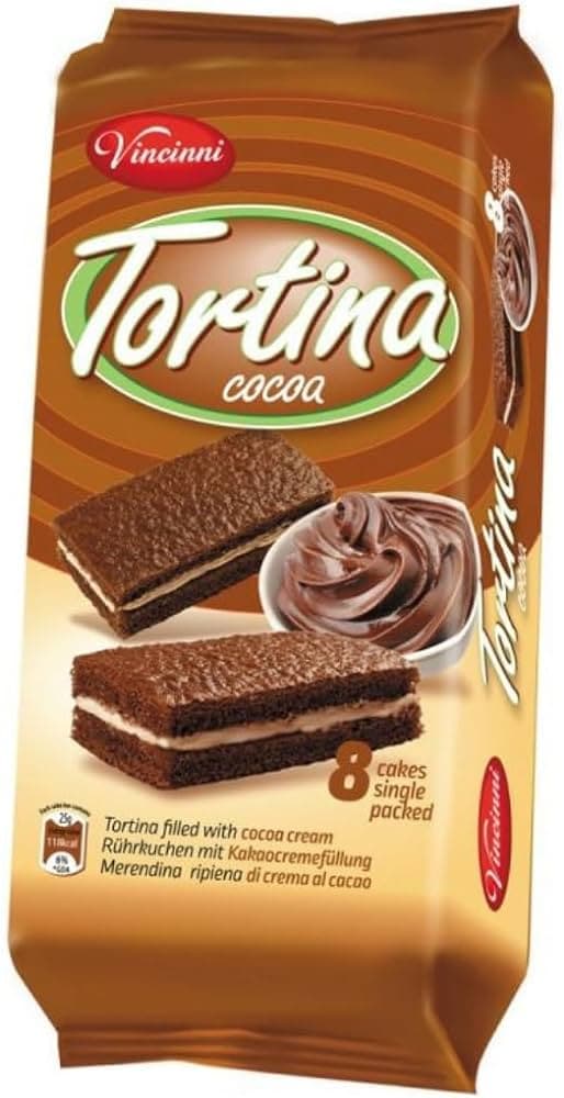 Tortina Filled with Cocoa Cream Flavored - Vincinni