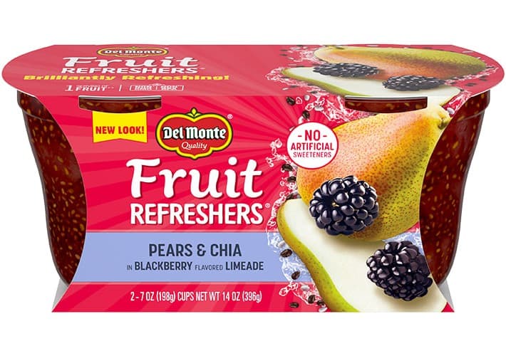 Fruit Refreshers Pear & Chia By Blackberry Flavored Limeade - Del Monte