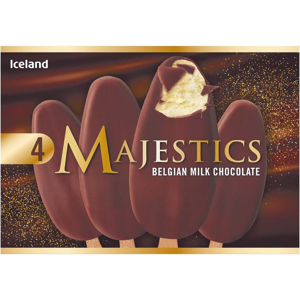 Majestics Belgian White Chocolate Sticks - Iceland
