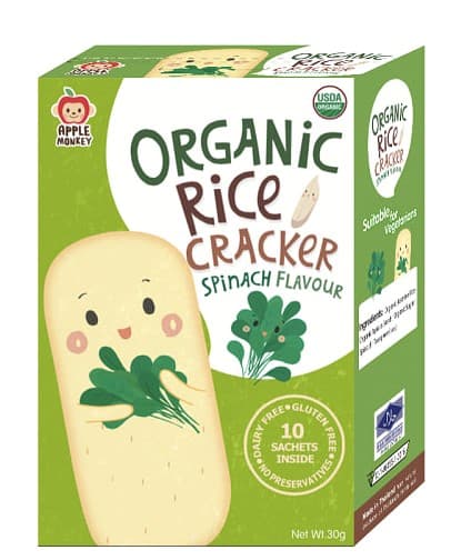 Organic Rice Cracker Spinach
