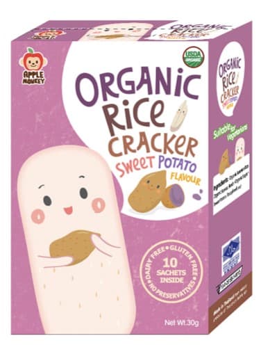 Organic Rice Cracker Sweet Potato