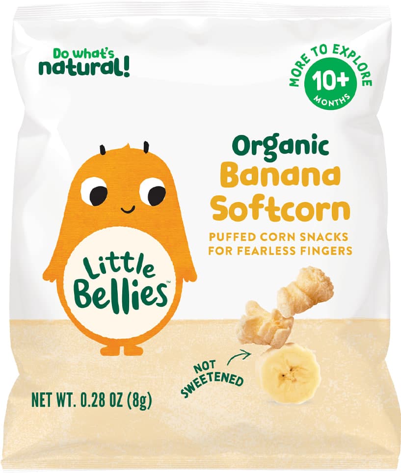 Organic Banana Softcorn Puffs No Added Sugar - Little Bellies