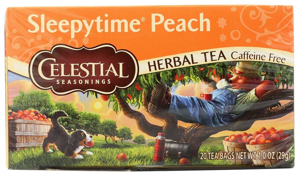 Sleepy Time Peach Herbal Tea Caffeine Free - Celestial Seasonings