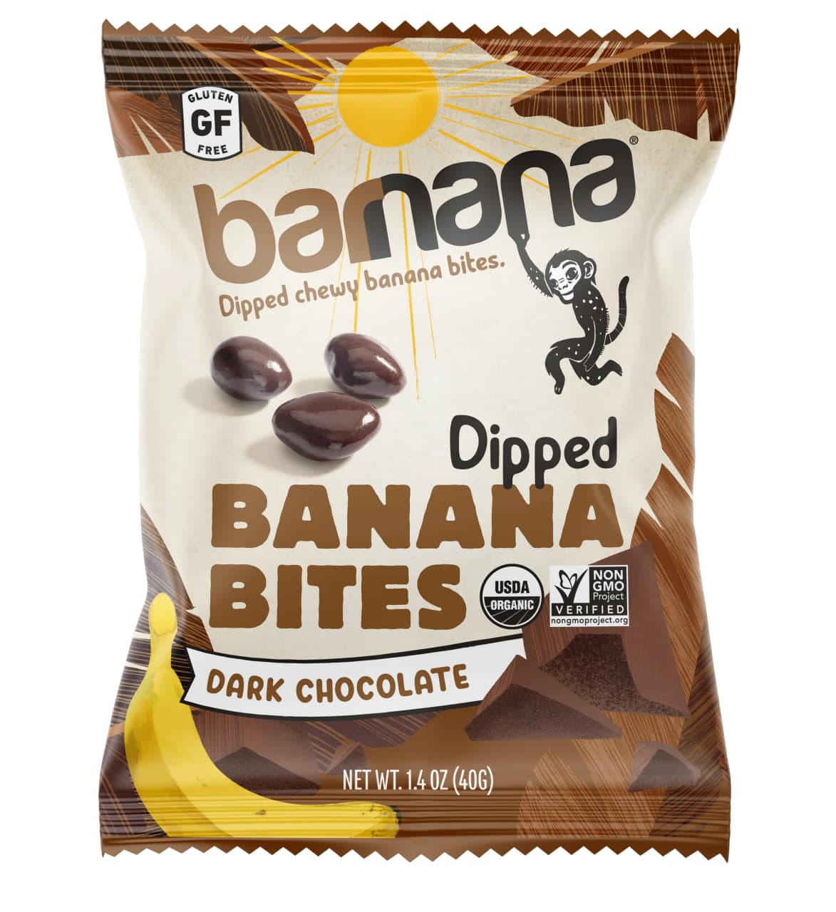 Dipped Banana Bite Dark Chocolate