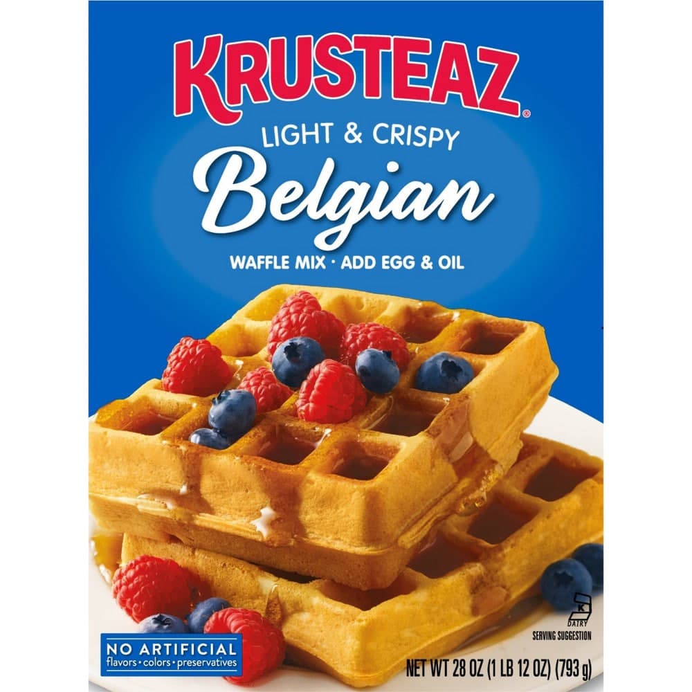 Light & Crispy Belgian Waffle Mix - Krusteaz 1