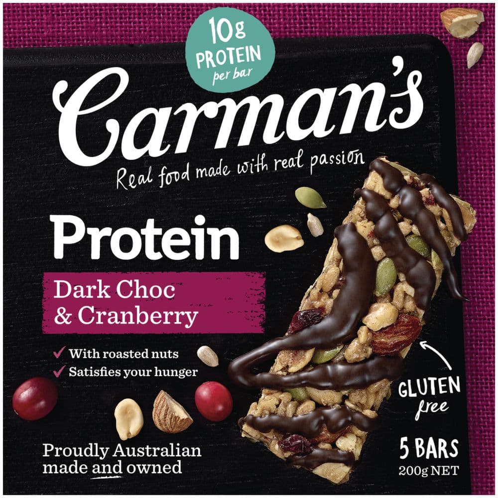 Protein Dark Chocolate & Cranberry Bars