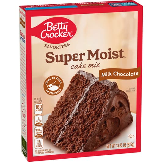 Super Moist Milk Chocolate Cake Mix - Betty Crocker