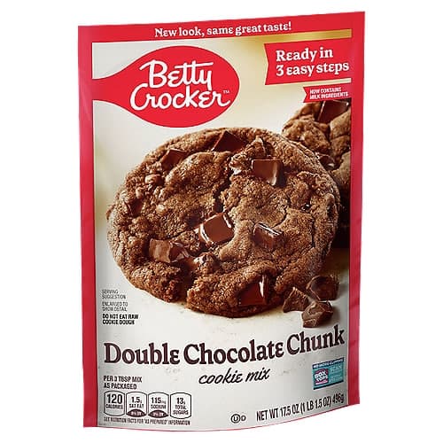 Double Chocolate Chunk Cookie Mix - Betty Crocker