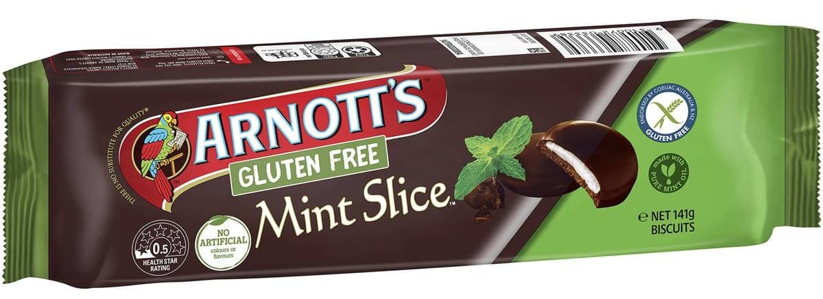 Gluten free Mint Slice Chocolate - Arnott's