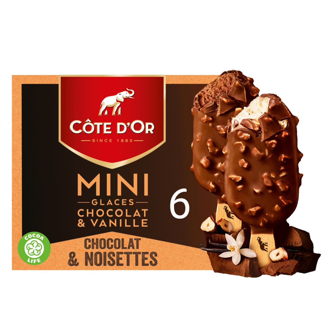 Mini Glass Chocolate & Vanilla Ice Cream Bars