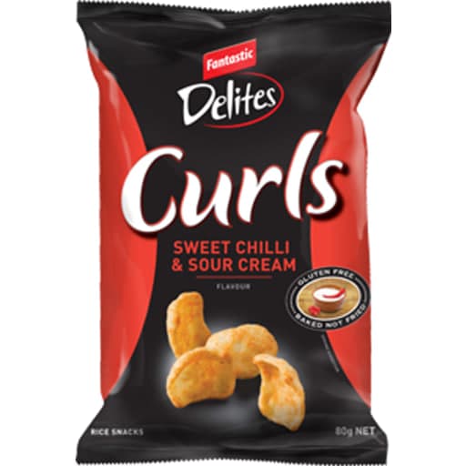Curls Sweet Chili & Sour Cream Flavor - Delites 