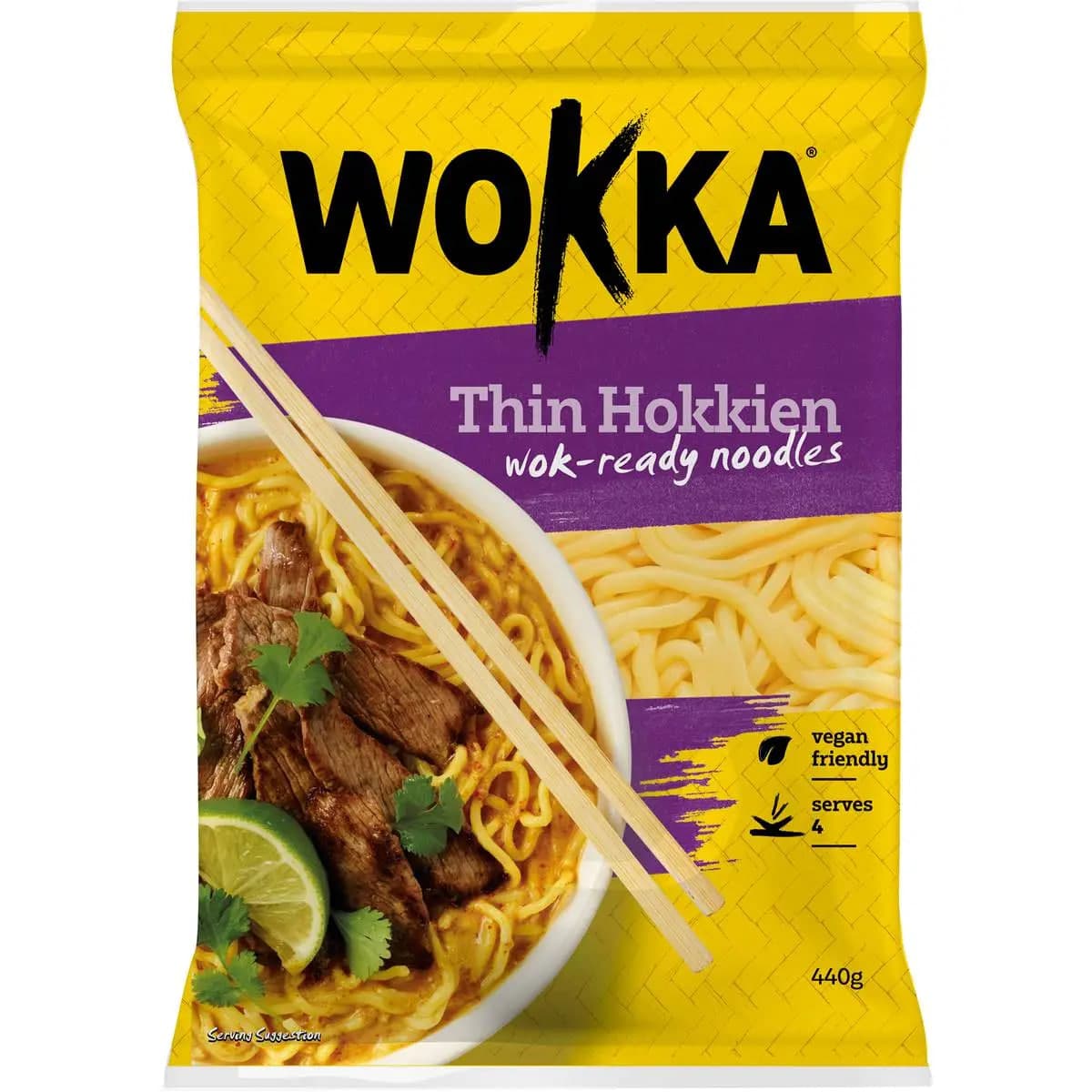 Thin Hokkien Wok- Ready Noodles - Wokka