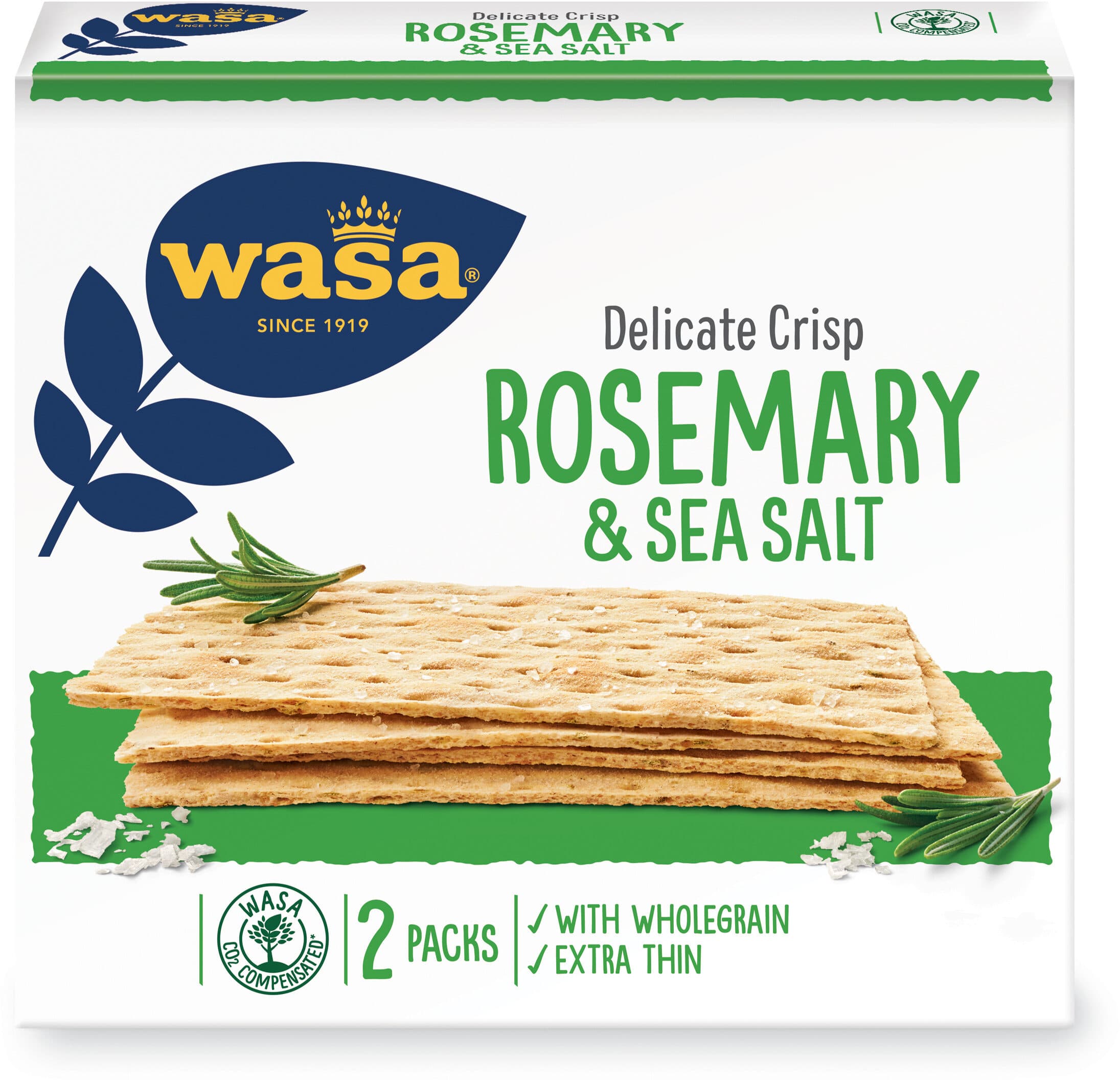 Delicate Crisp Rosemary & Sea Salt - Wasa