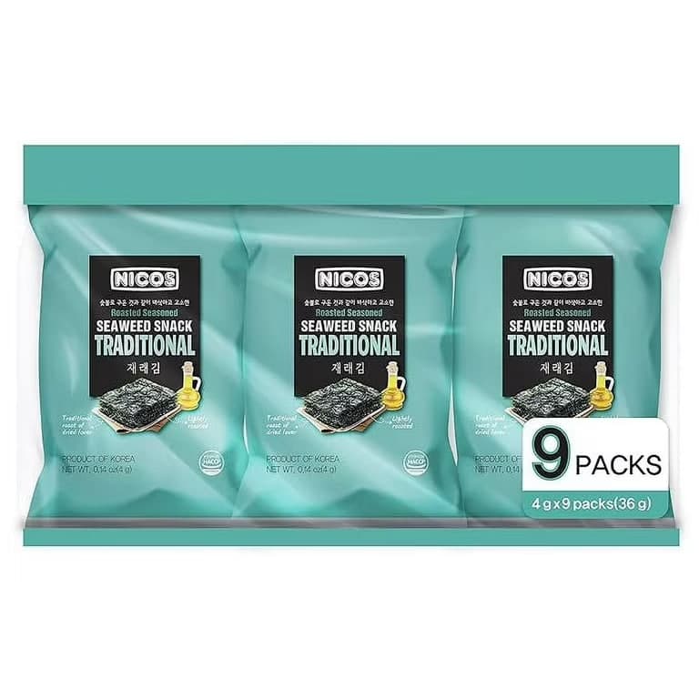 Roasted Seasoned Seaweed Traditional - Nicos