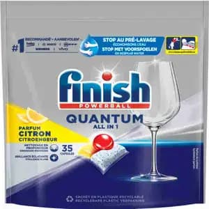 Powerball Quantum Lemon All in 1 Dishwasher Caps - Finish