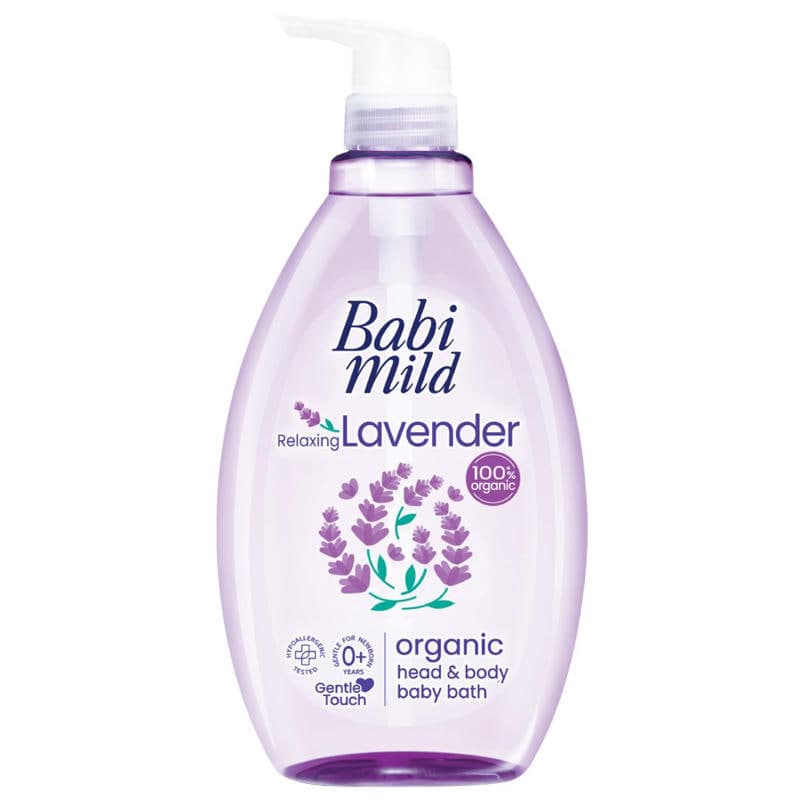Organic Head & Body Baby Bath Relaxing Lavender - Babi Mild