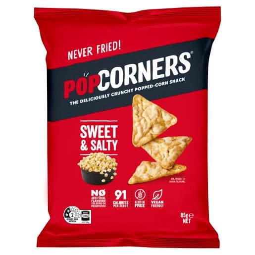 Crunchy Popped Corn Sweet & Salty - Pop Corners