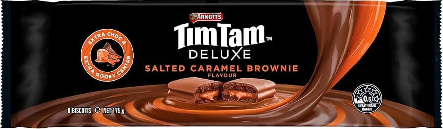 Tim Tam Salted Caramel Brownie