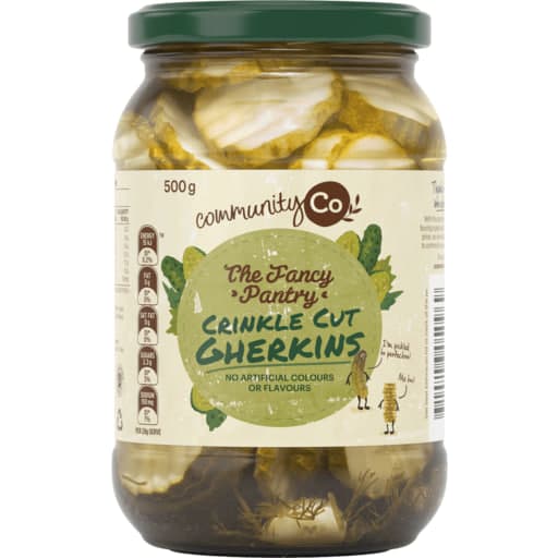 Crinkle Cut Gherkins - Community Co