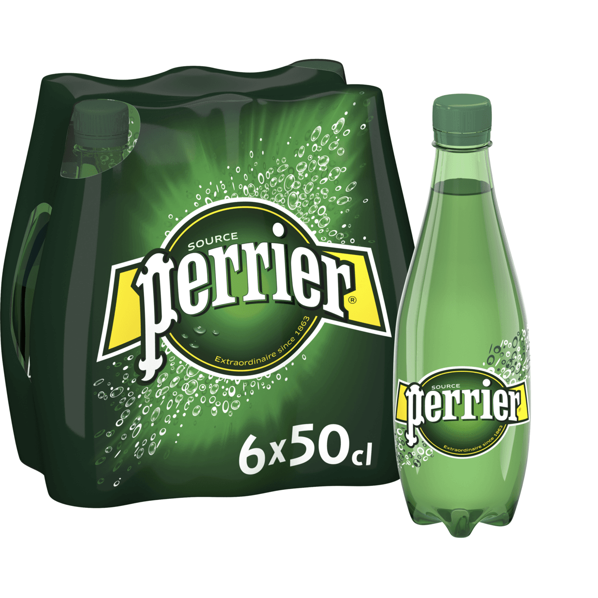Plain Plastic Bottle 50cl Pack X6