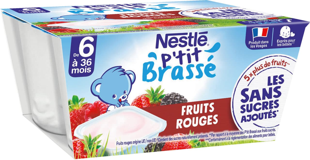 Brassé Red Fruits No Added Sugar from 6 Months