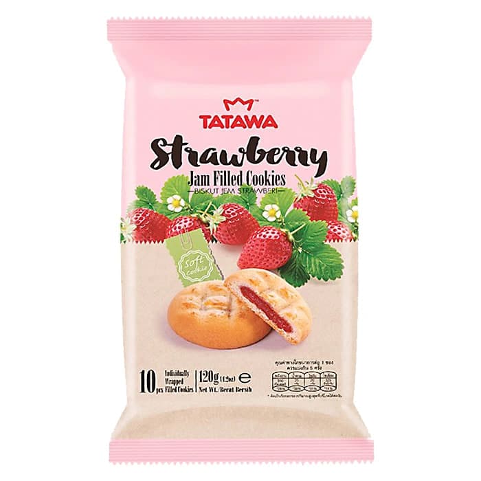Strawberry Jam Filled Cookies - Tatawa